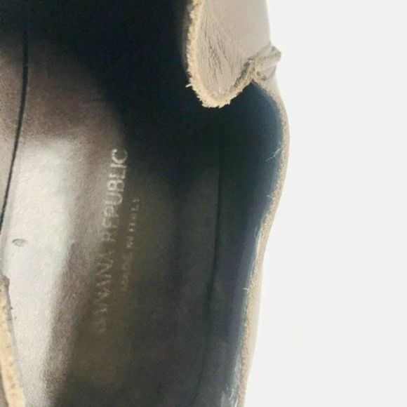 BANANA REPUBLIC Shoes Brown Leather Loafer Square Size 9.5 Y - Picture 6 of 11